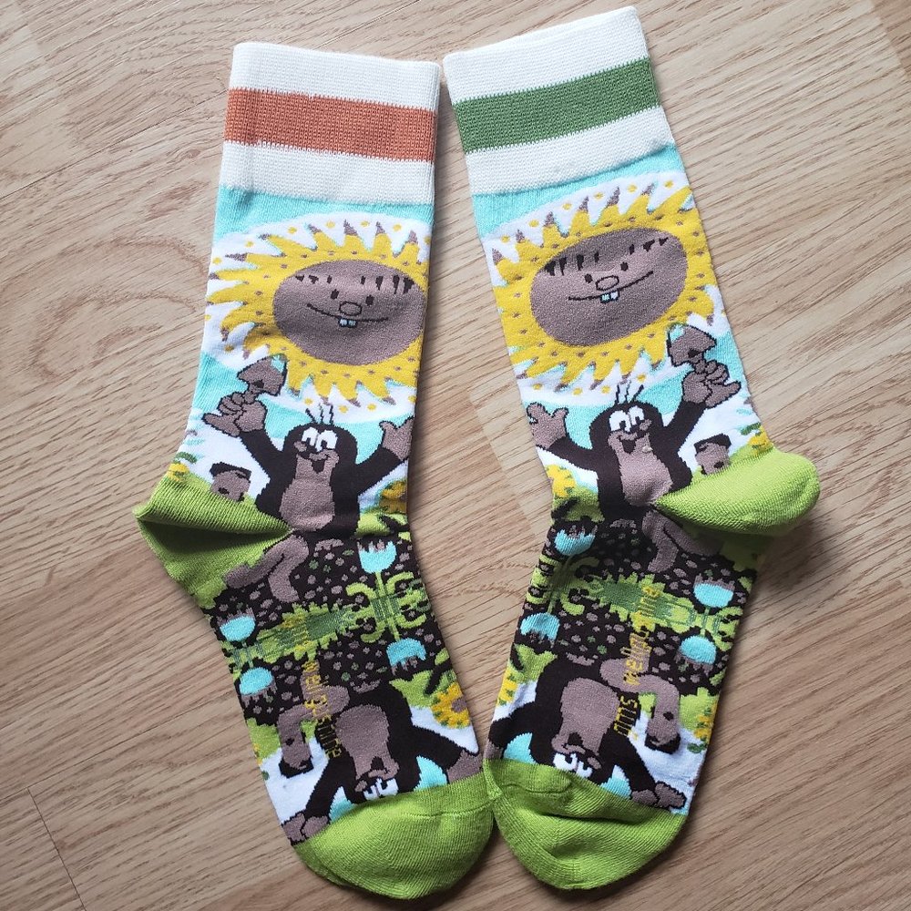 The mole socks cartoon socks